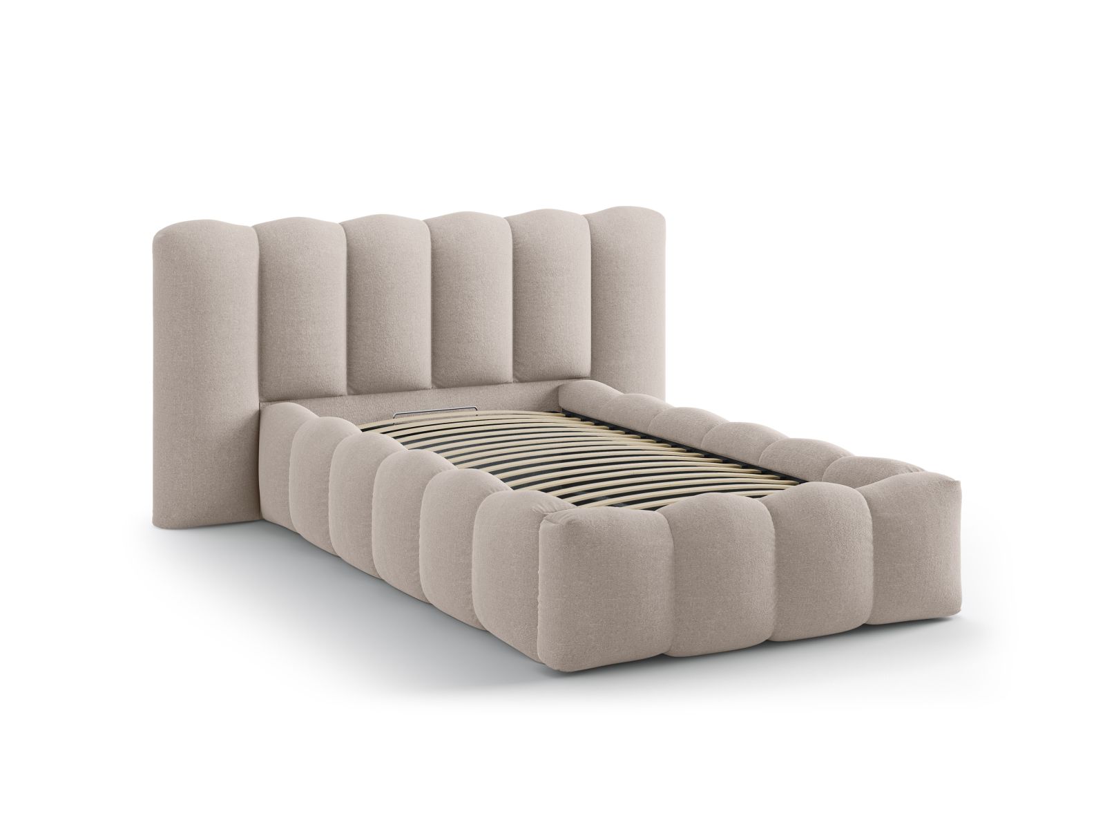 Storage Bed With Headboard, "Lupine", 174x226x95