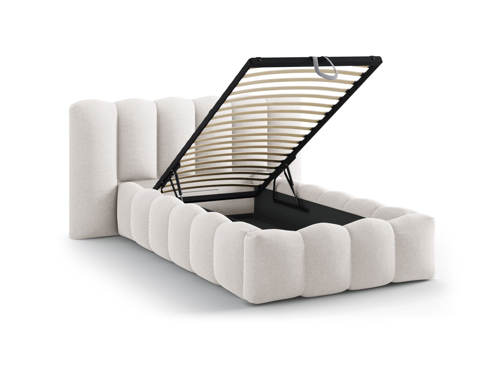 Storage Bed With Headboard, "Lupine", 174x226x95