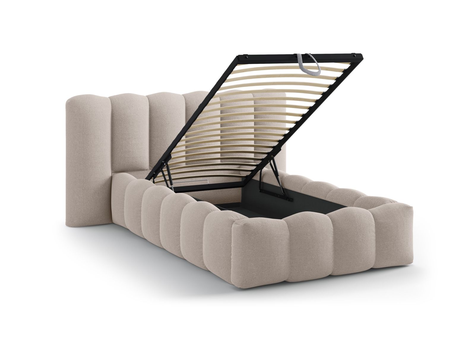 Storage Bed With Headboard, "Lupine", 174x226x95