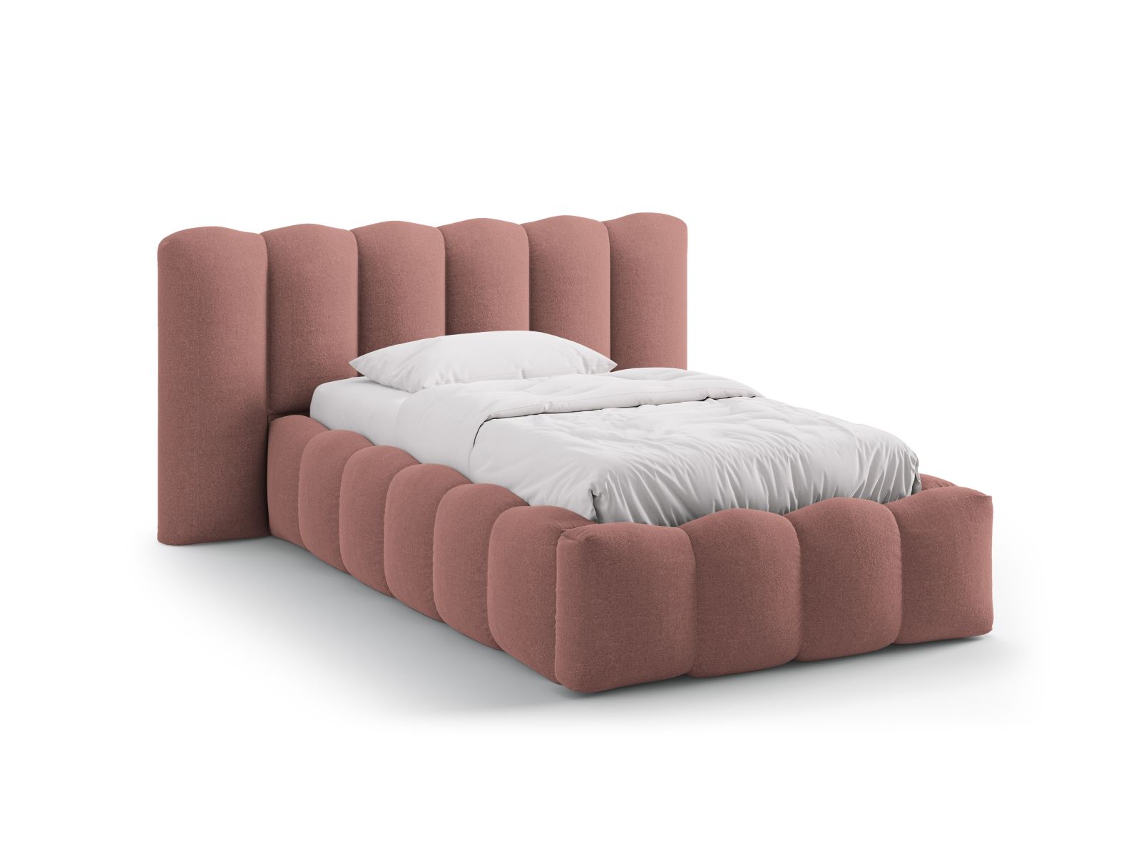 Storage Bed With Headboard, "Lupine", 174x226x95