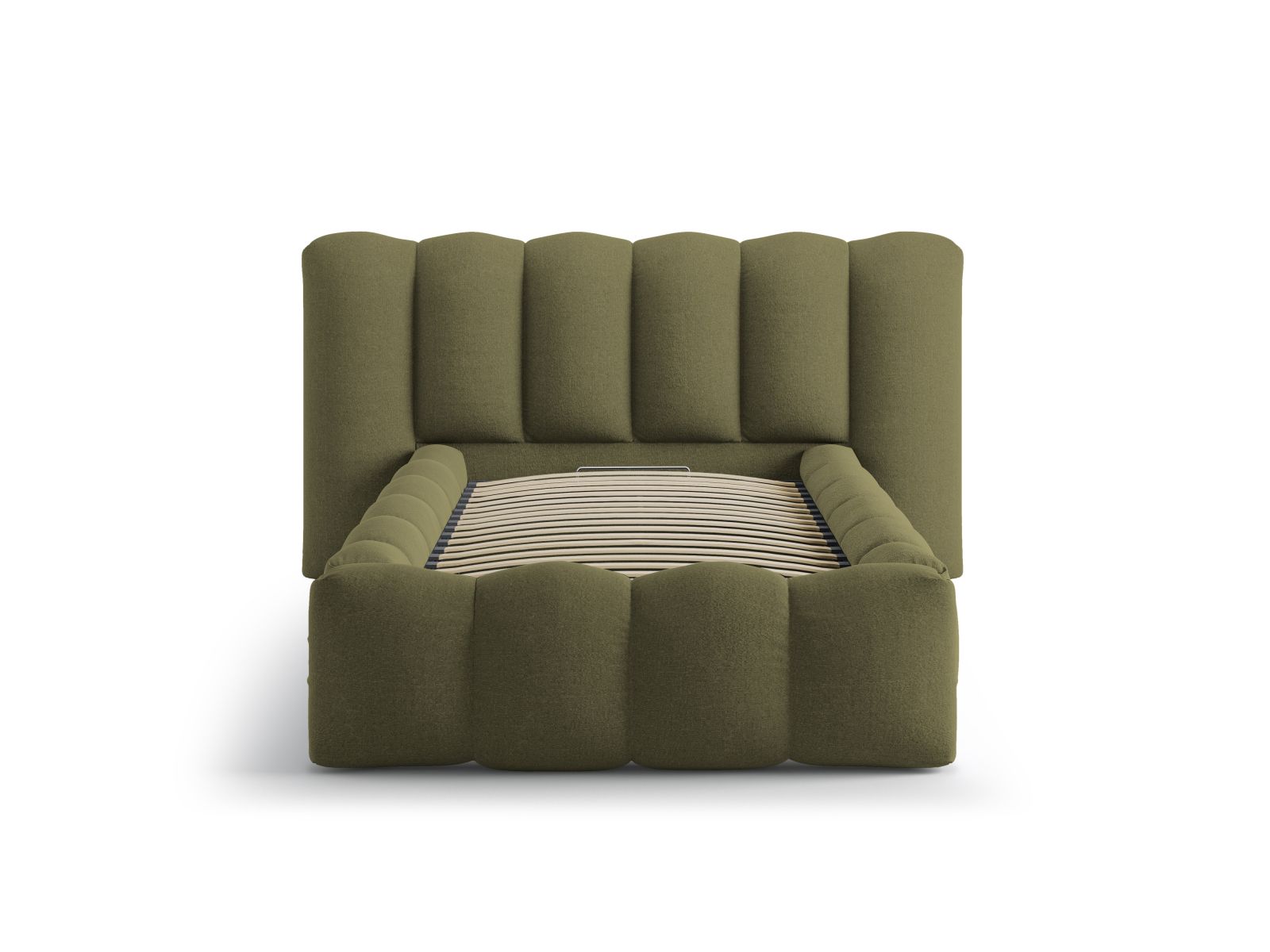 Storage Bed With Headboard, "Lupine", 174x226x95