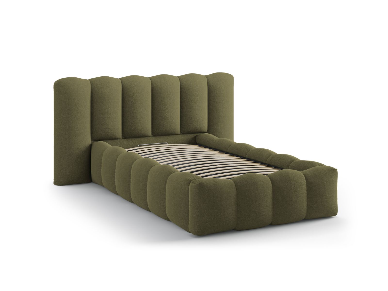 Storage Bed With Headboard, "Lupine", 174x226x95