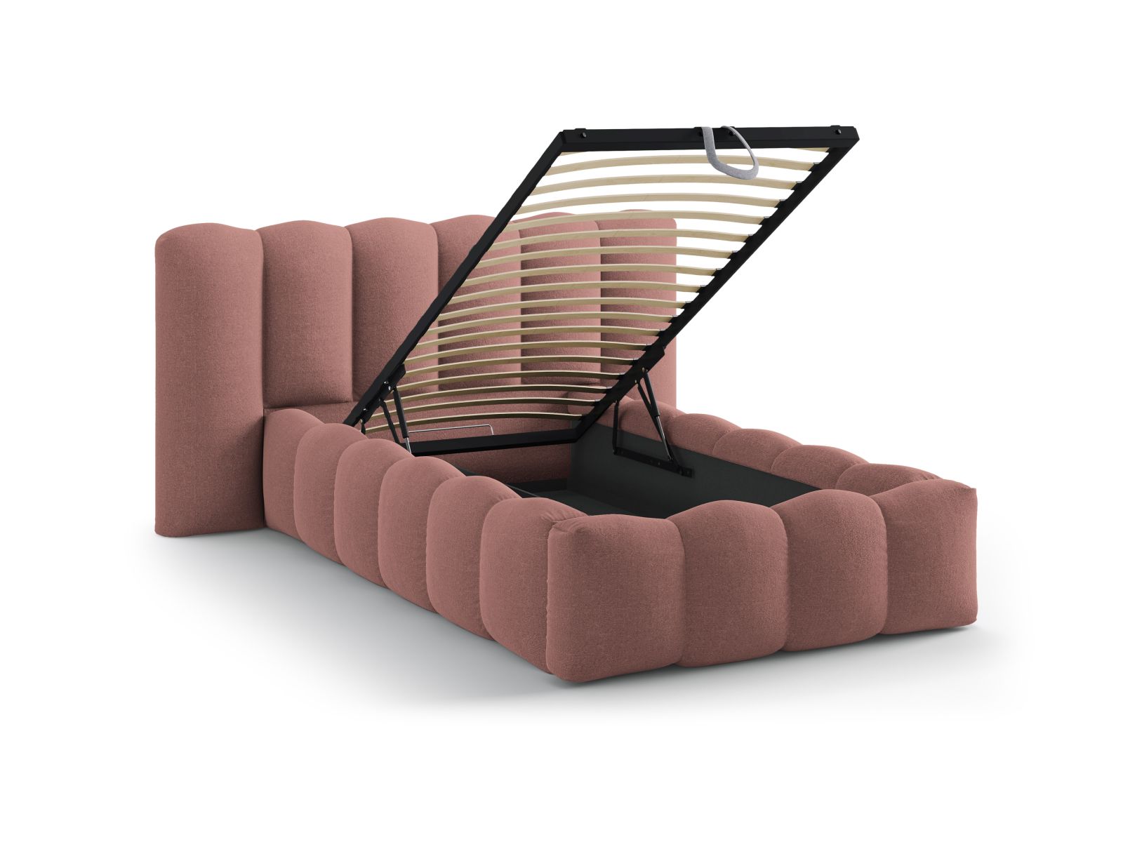 Storage Bed With Headboard, "Lupine", 174x226x95