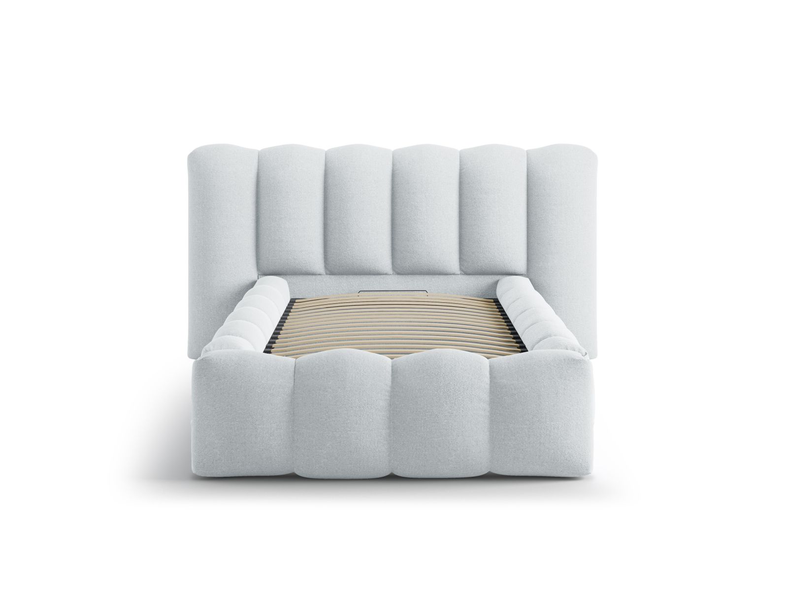 Storage Bed With Headboard, "Lupine", 174x226x95