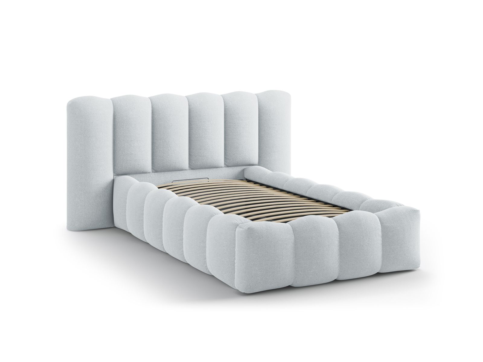 Storage Bed With Headboard, "Lupine", 174x226x95