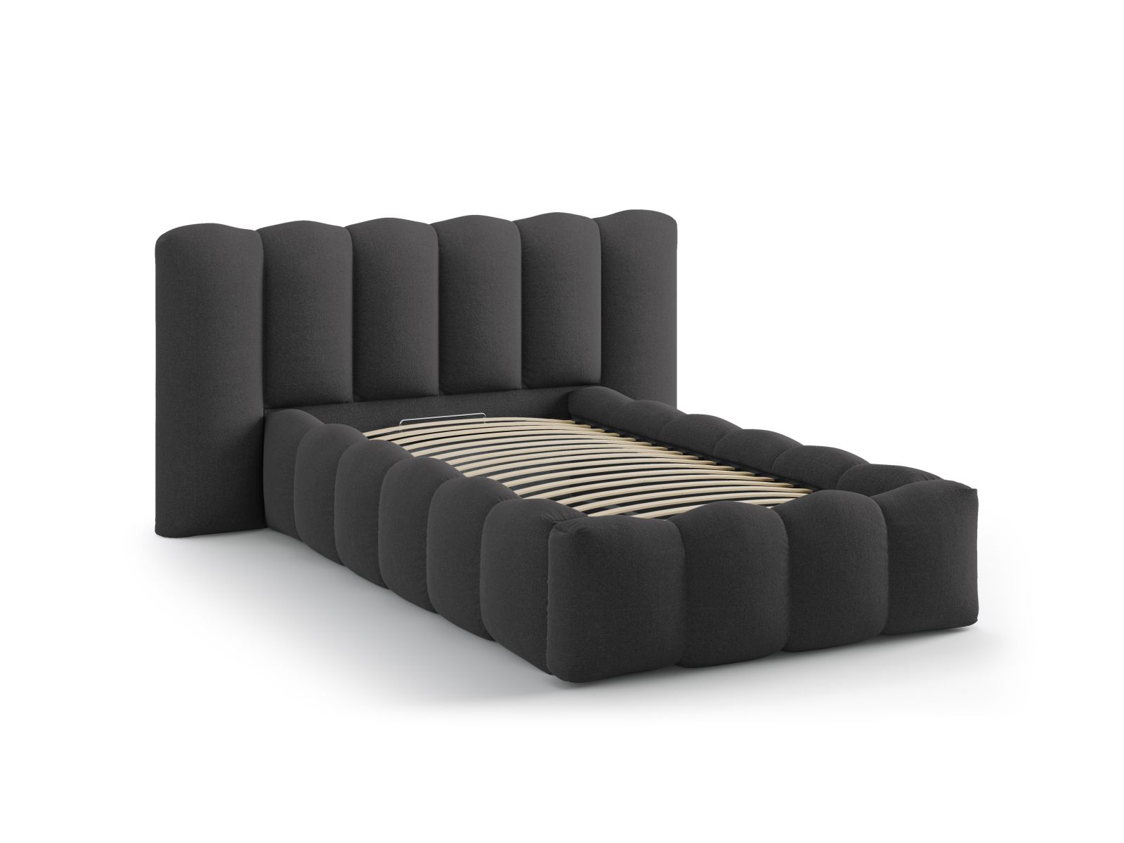 Storage Bed With Headboard, "Lupine", 174x226x95