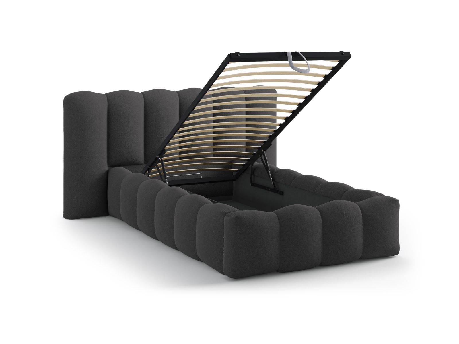 Storage Bed With Headboard, "Lupine", 174x226x95