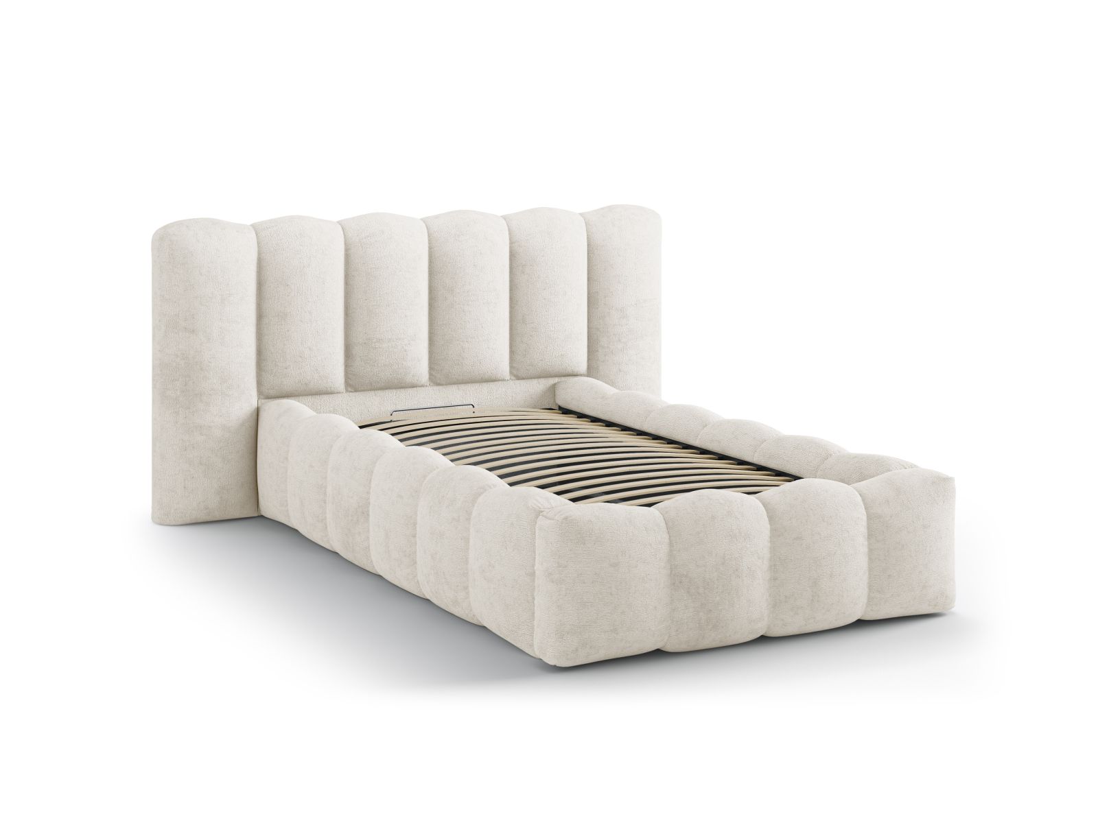 Storage Bed With Headboard, "Lupine", 174x226x95