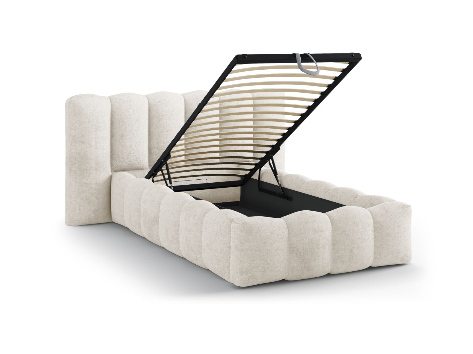 Storage Bed With Headboard, "Lupine", 174x226x95