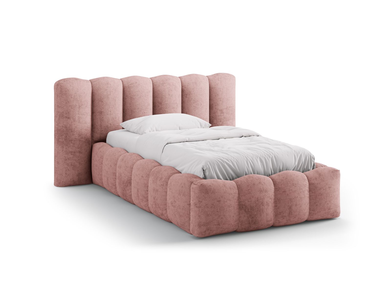 Storage Bed With Headboard, "Lupine", 174x226x95