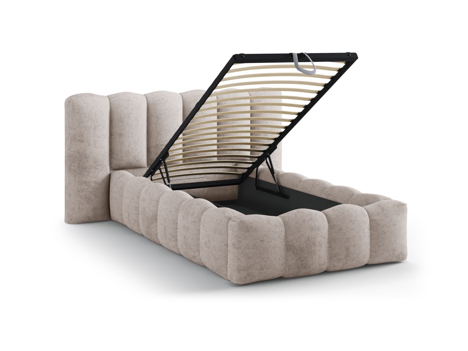 Storage Bed With Headboard, "Lupine", 174x226x95