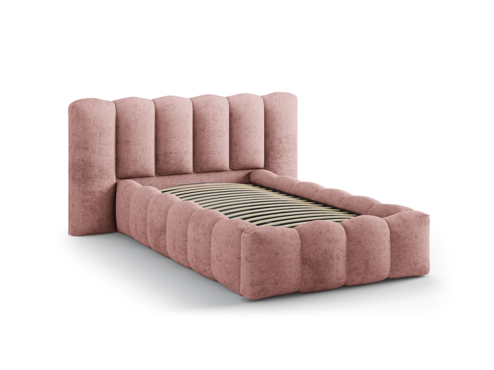 Storage Bed With Headboard, "Lupine", 174x226x95
