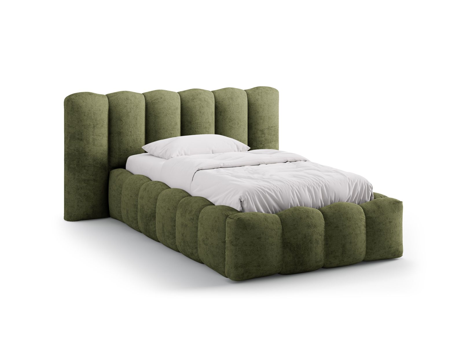 Storage Bed With Headboard, "Lupine", 174x226x95