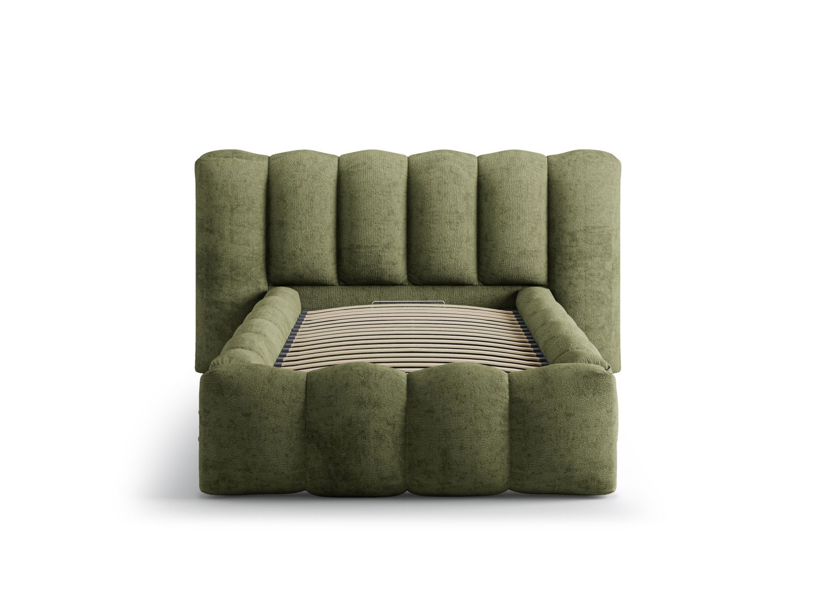 Storage Bed With Headboard, "Lupine", 174x226x95