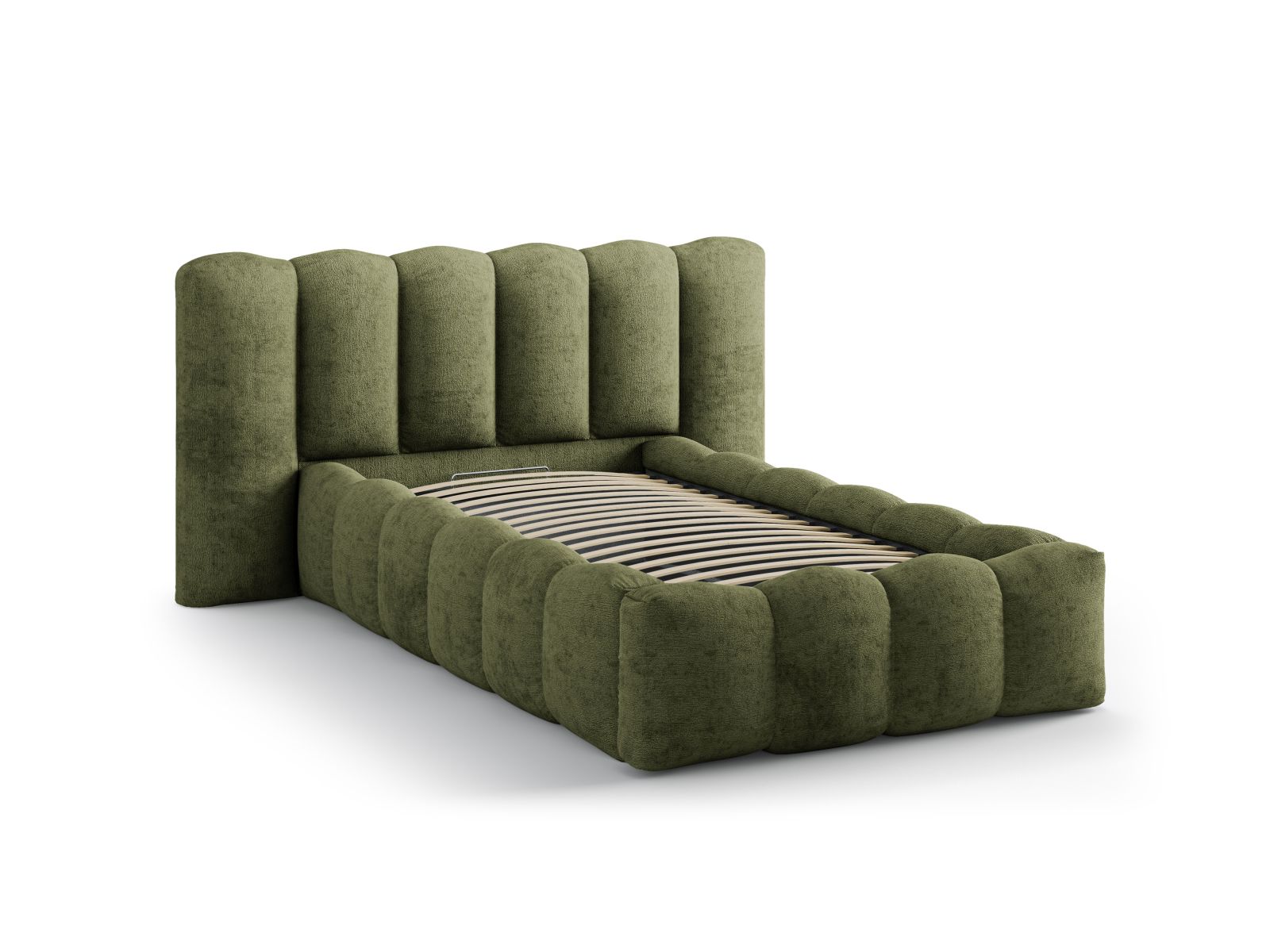 Storage Bed With Headboard, "Lupine", 174x226x95
