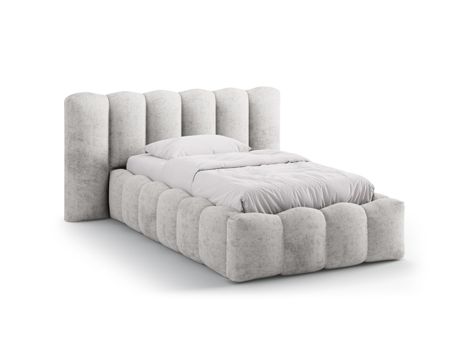 Storage Bed With Headboard, "Lupine", 174x226x95