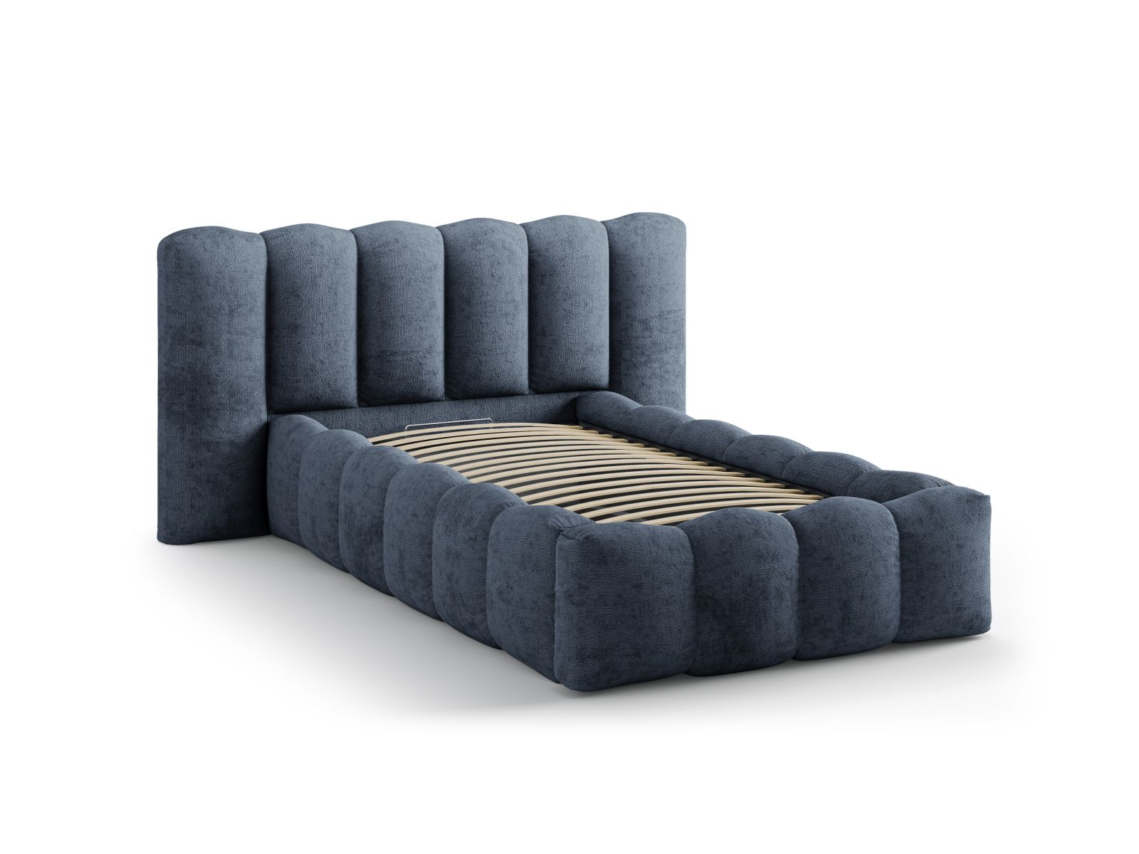 Storage Bed With Headboard, "Lupine", 174x226x95