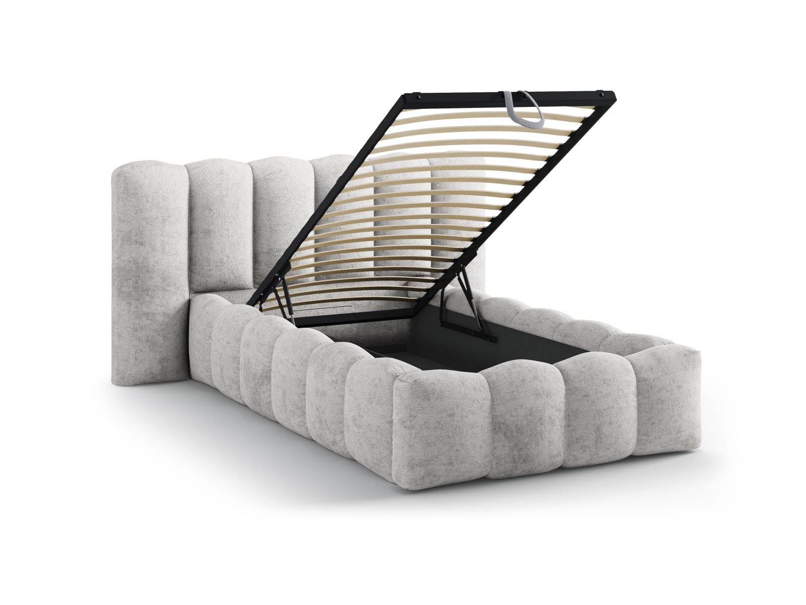Storage Bed With Headboard, "Lupine", 174x226x95