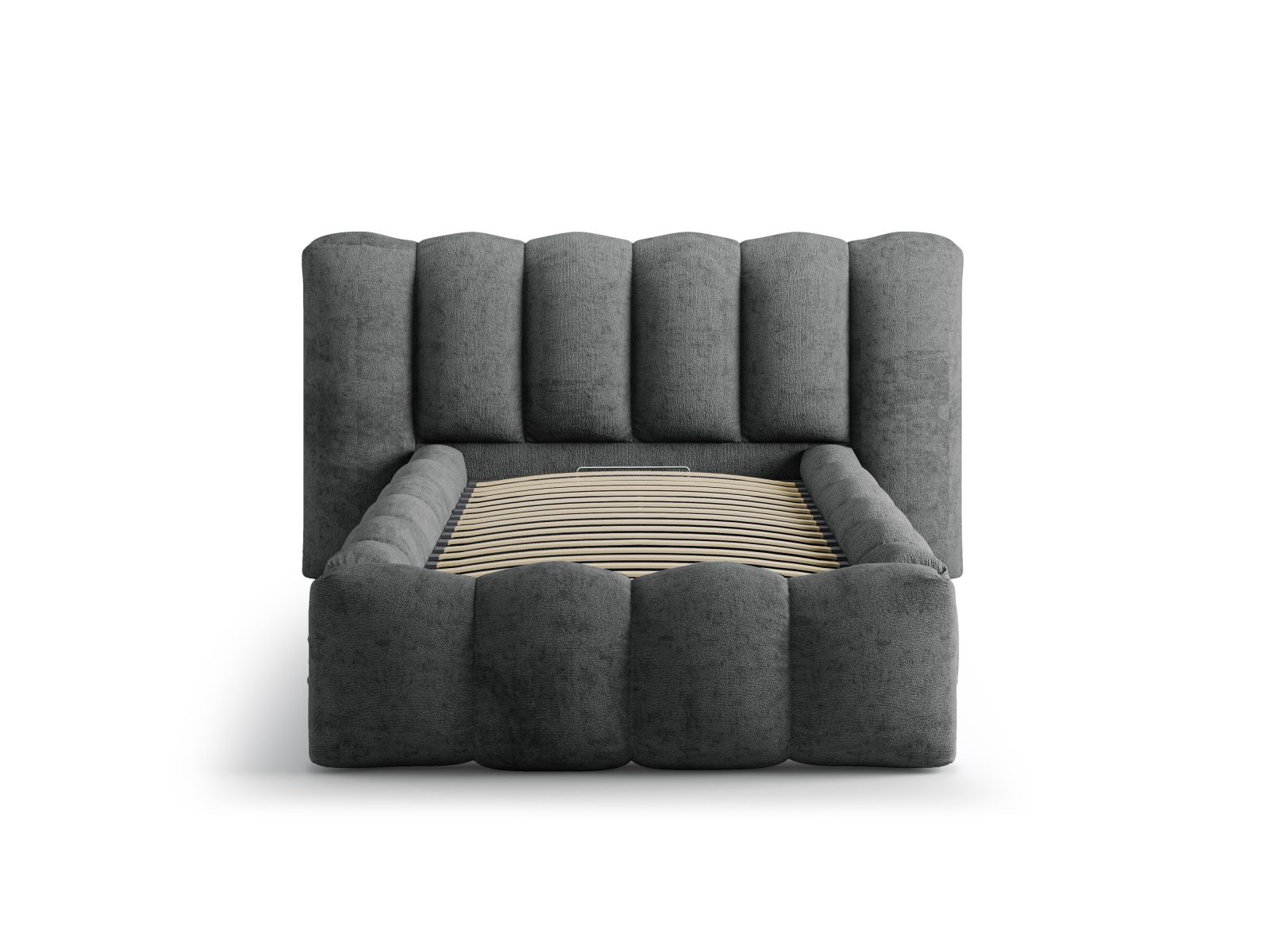 Storage Bed With Headboard, "Lupine", 174x226x95