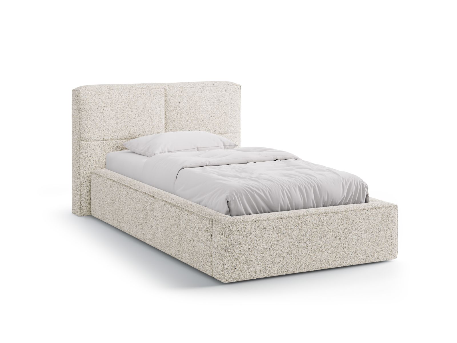 Storage Bed With Headboard, "Darren", 135x226x95