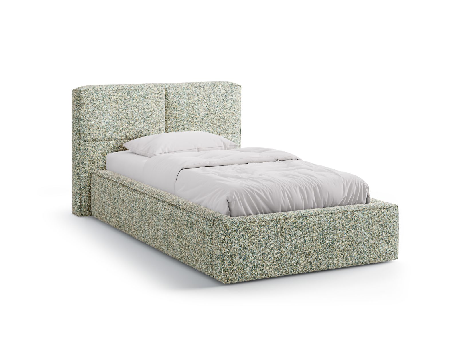 Storage Bed With Headboard, "Darren", 135x226x95