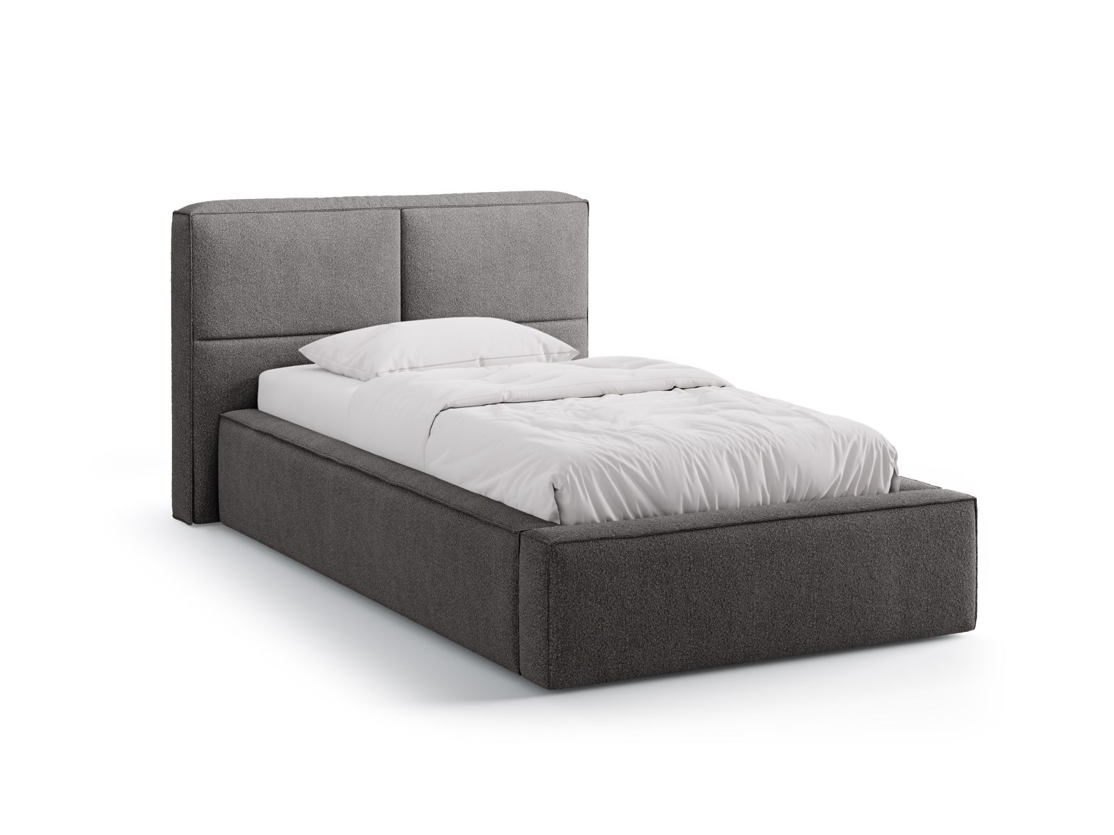 Storage Bed With Headboard, "Darren", 135x226x95