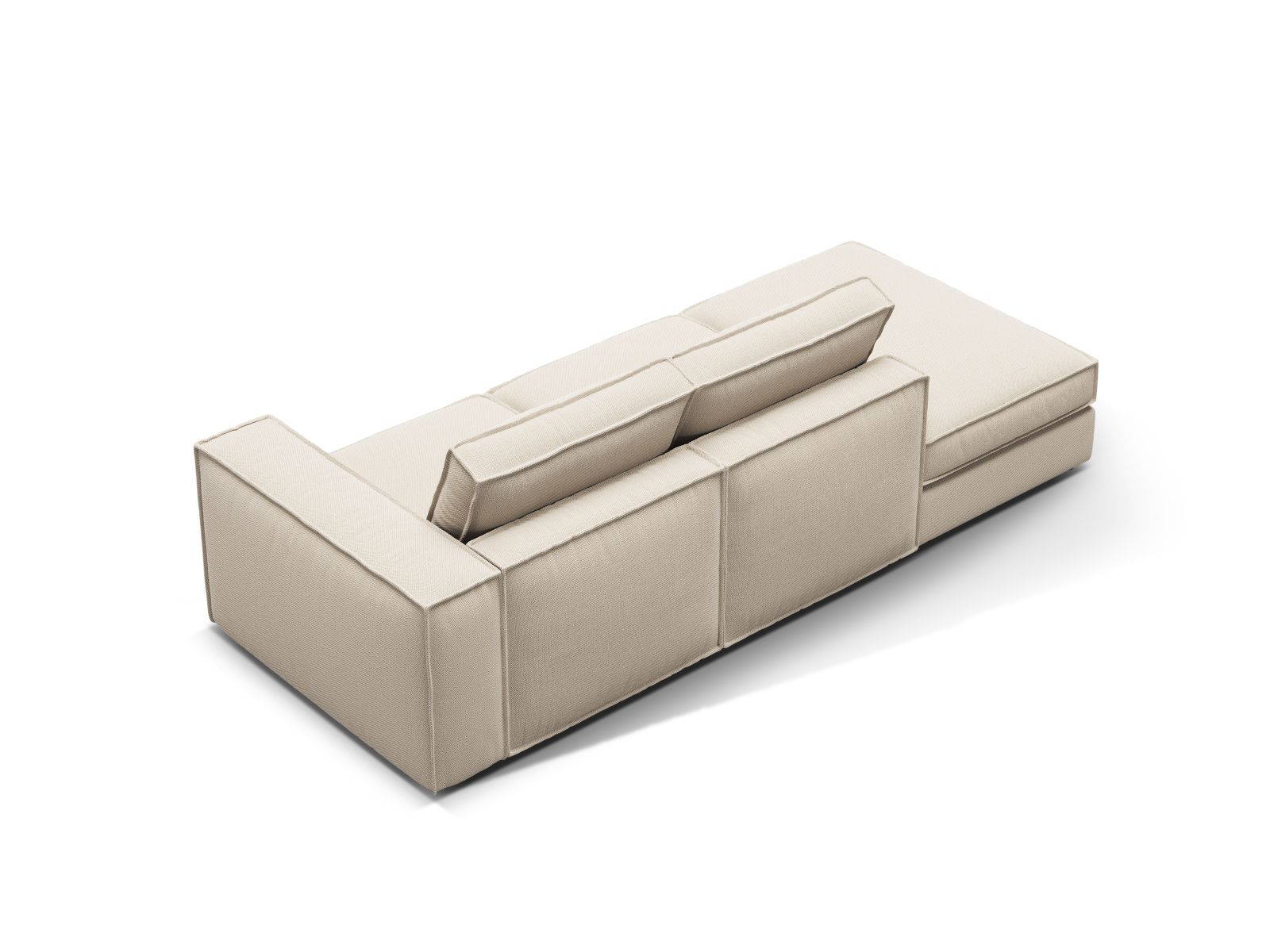 Modular Left Open Sofa, "Pola", 3 Seats, 259x103x88