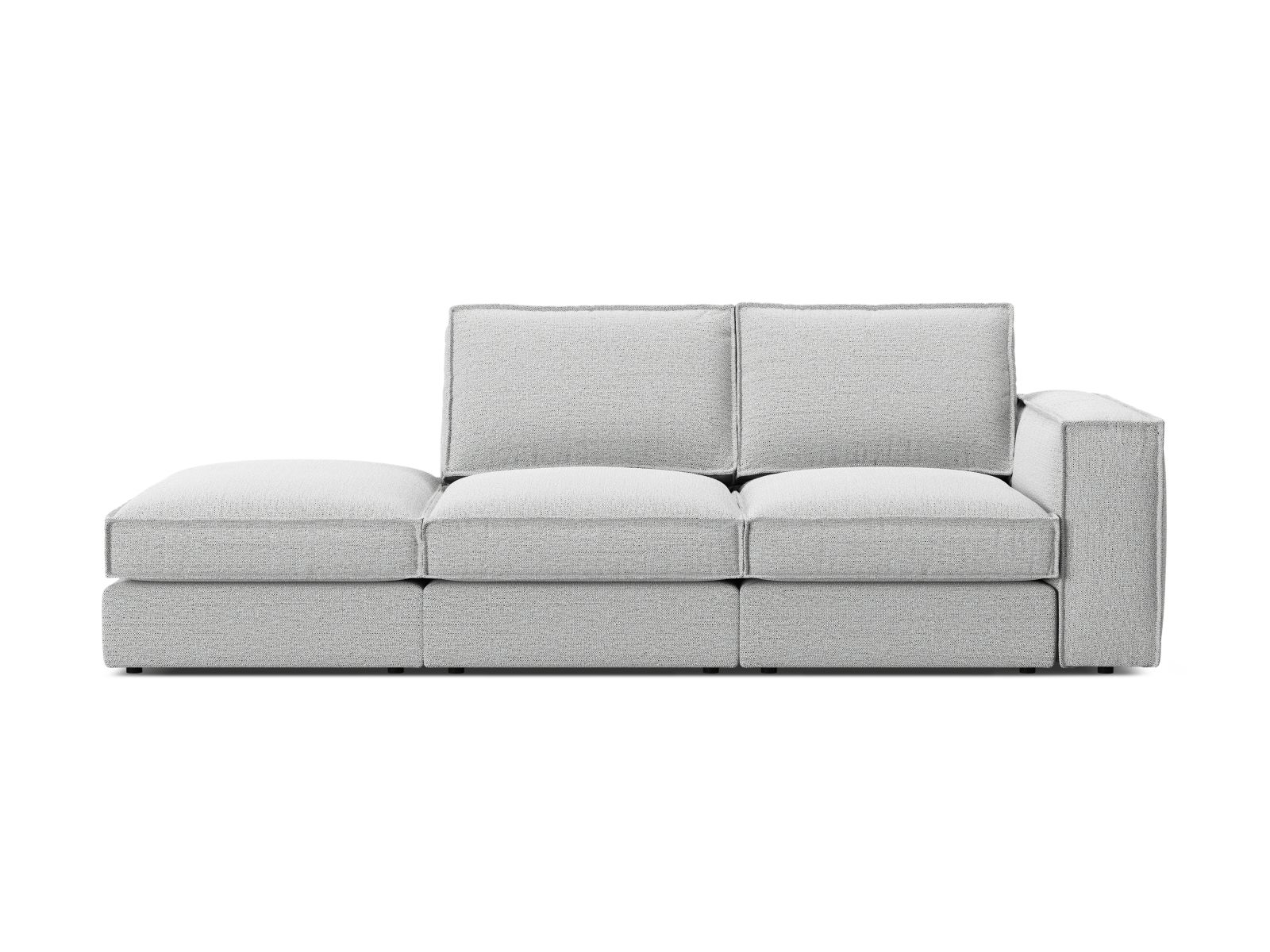 Modular Left Open Sofa, "Pola", 3 Seats, 259x103x88