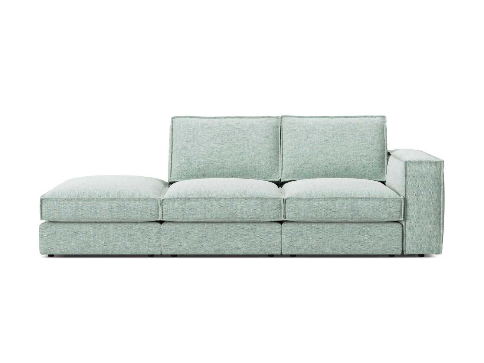 Modular Left Open Sofa, "Pola", 3 Seats, 259x103x88