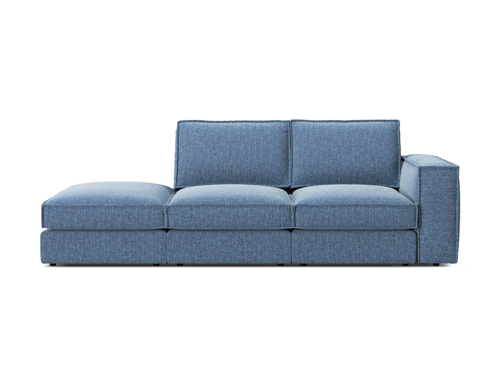 Modular Left Open Sofa, "Pola", 3 Seats, 259x103x88