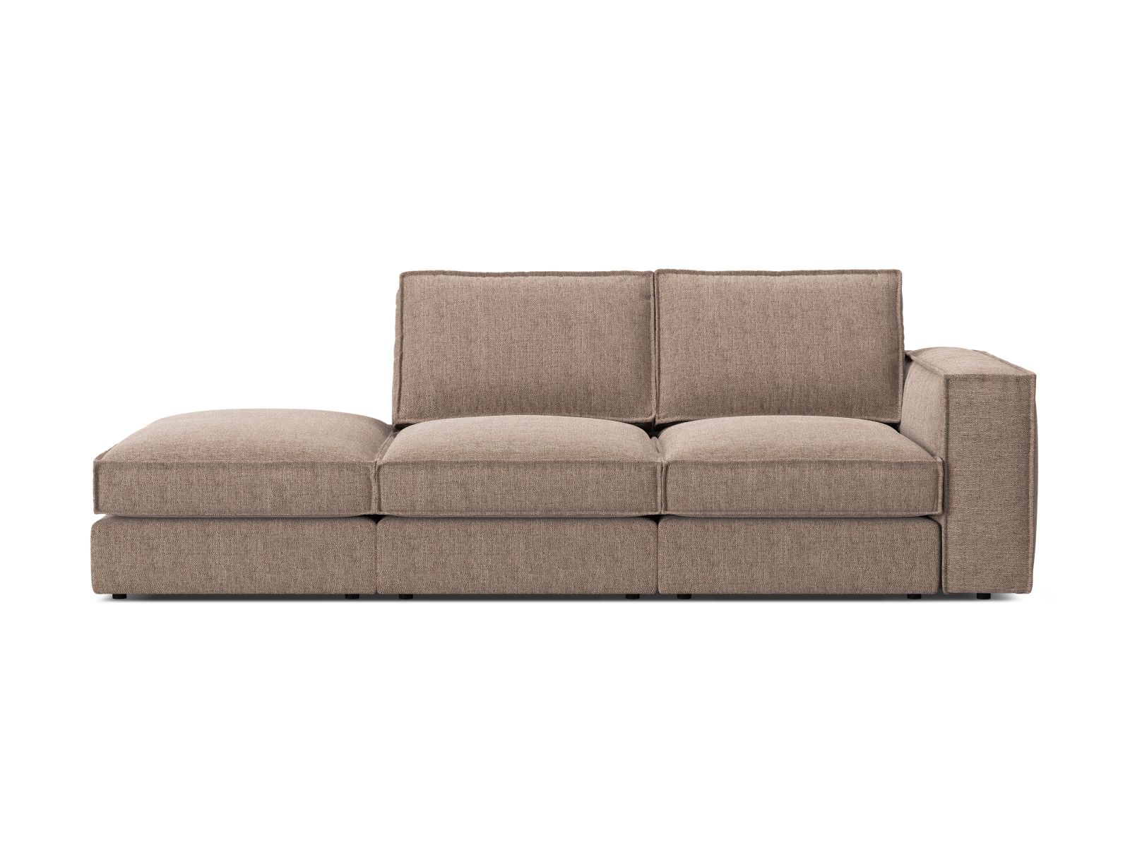 Modular Left Open Sofa, "Pola", 3 Seats, 259x103x88