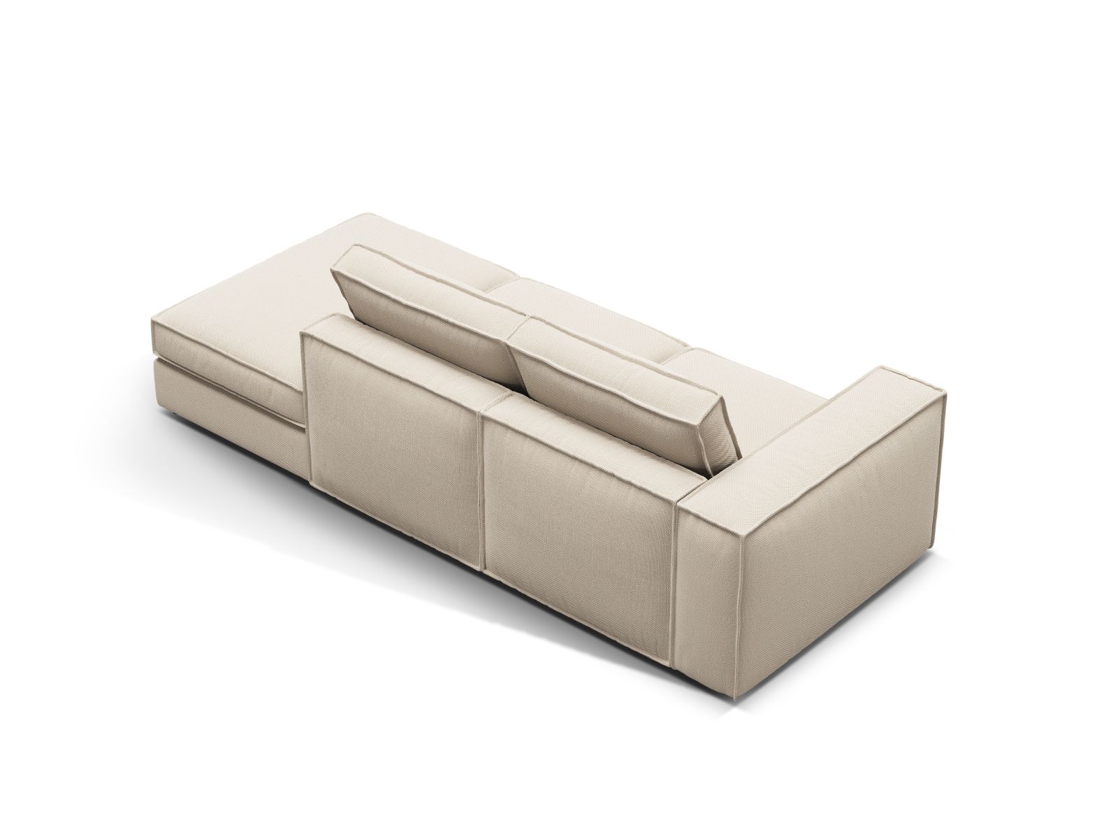 Modular Right Open Sofa, "Pola", 3 Seats, 259x103x88