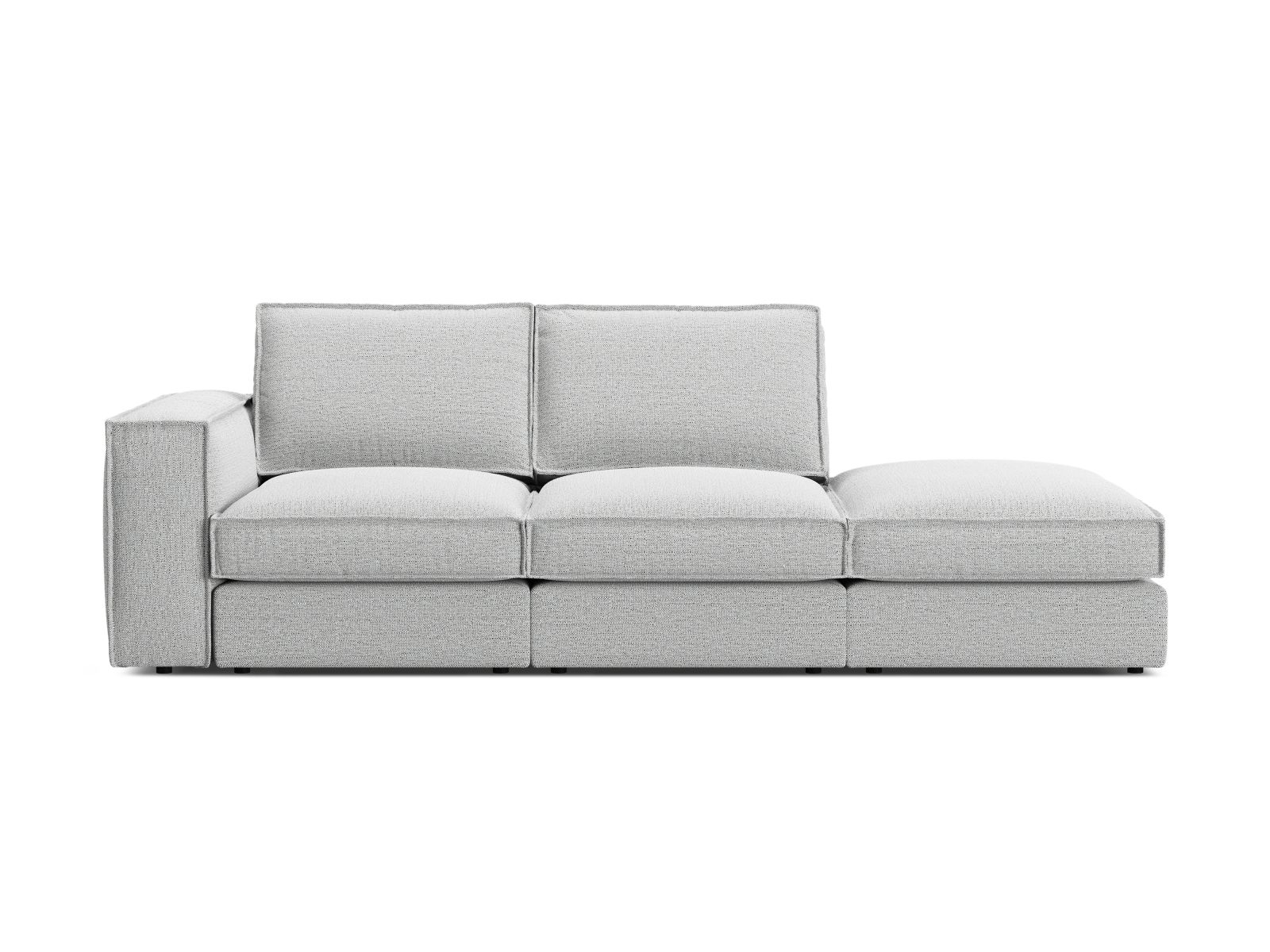 Modular Right Open Sofa, "Pola", 3 Seats, 259x103x88