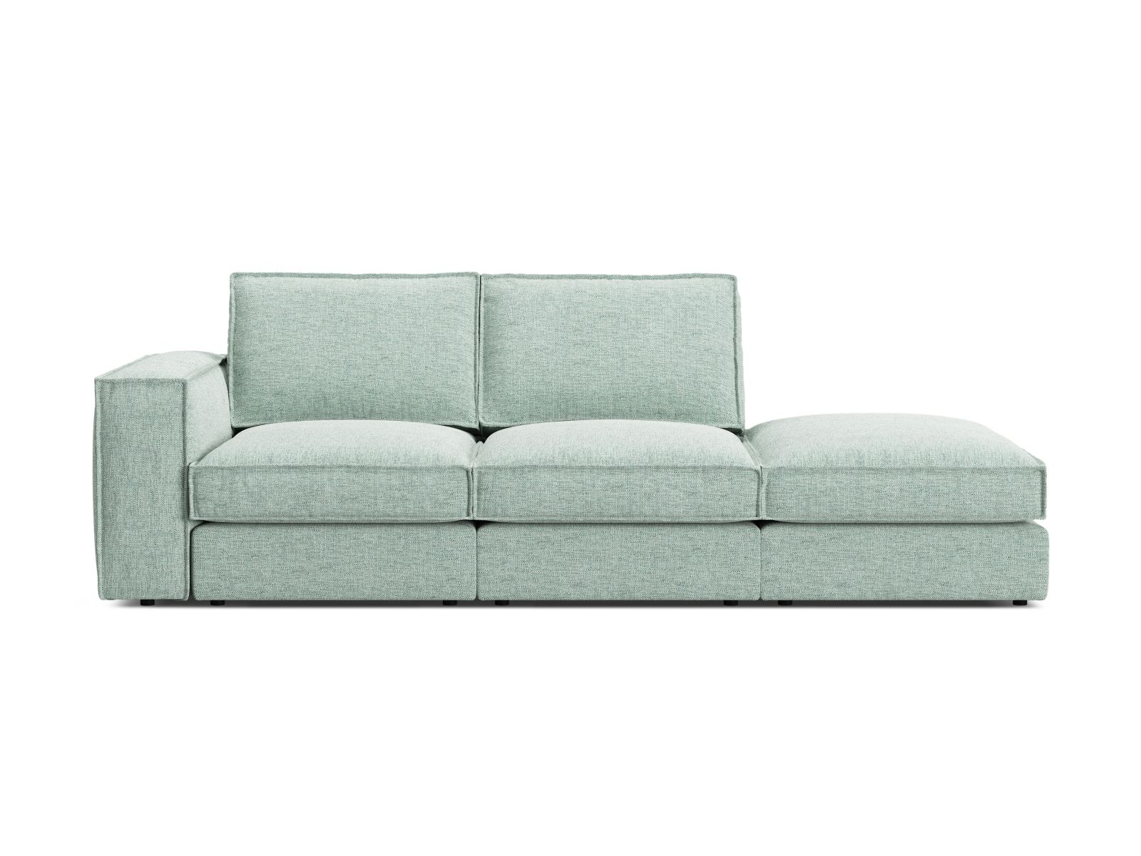 Modular Right Open Sofa, "Pola", 3 Seats, 259x103x88
