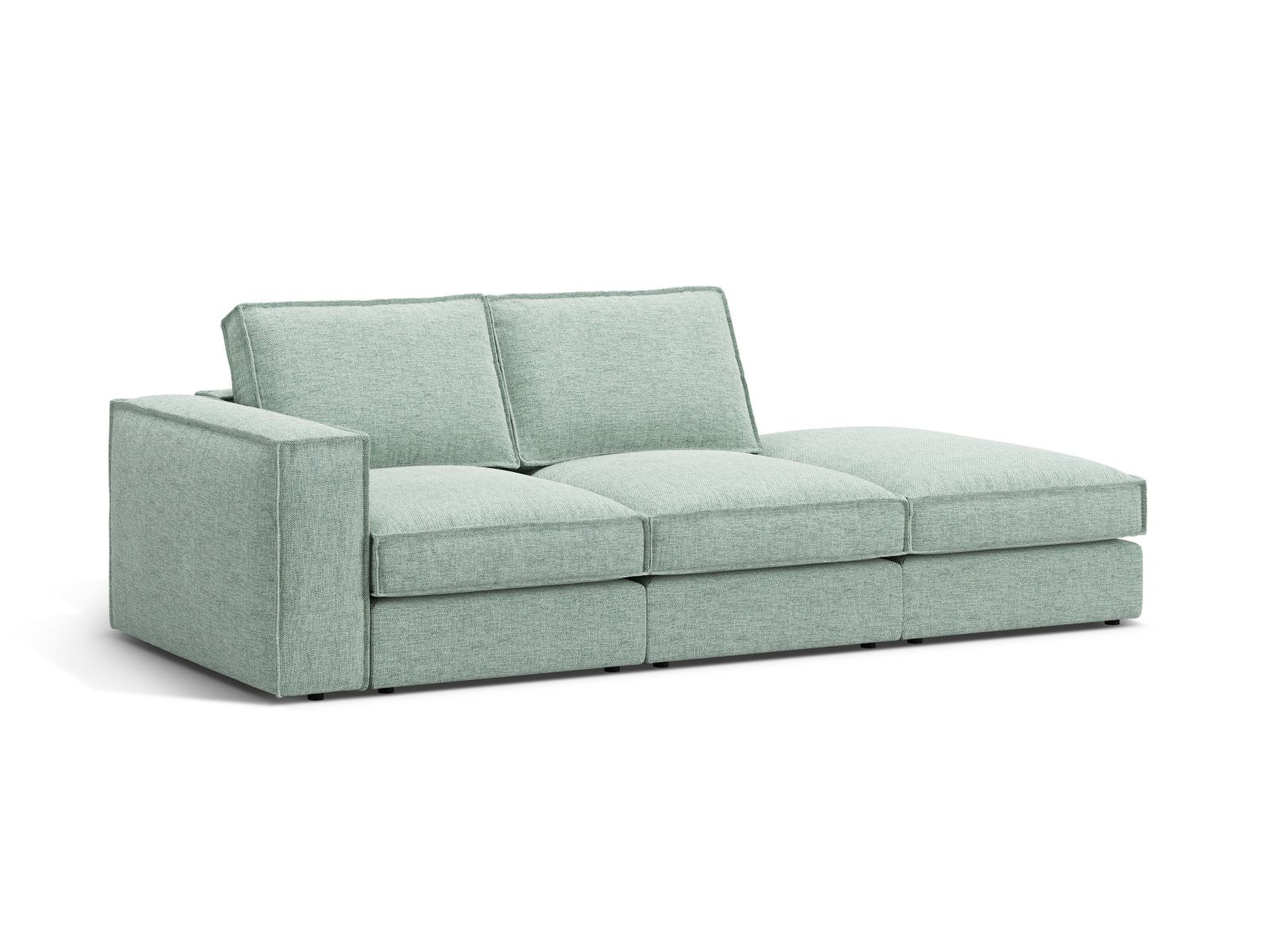 Modular Right Open Sofa, "Pola", 3 Seats, 259x103x88