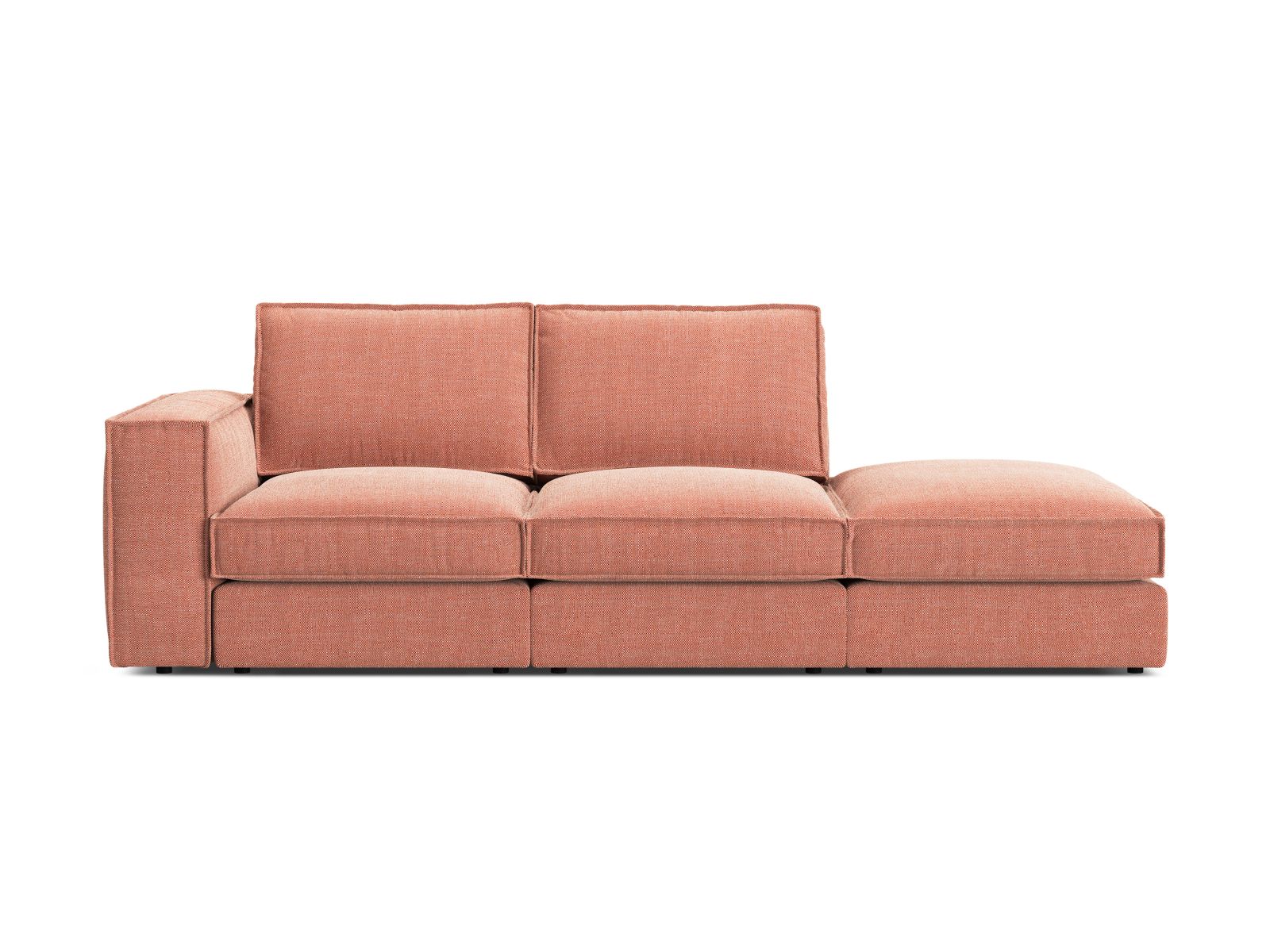 Modular Right Open Sofa, "Pola", 3 Seats, 259x103x88