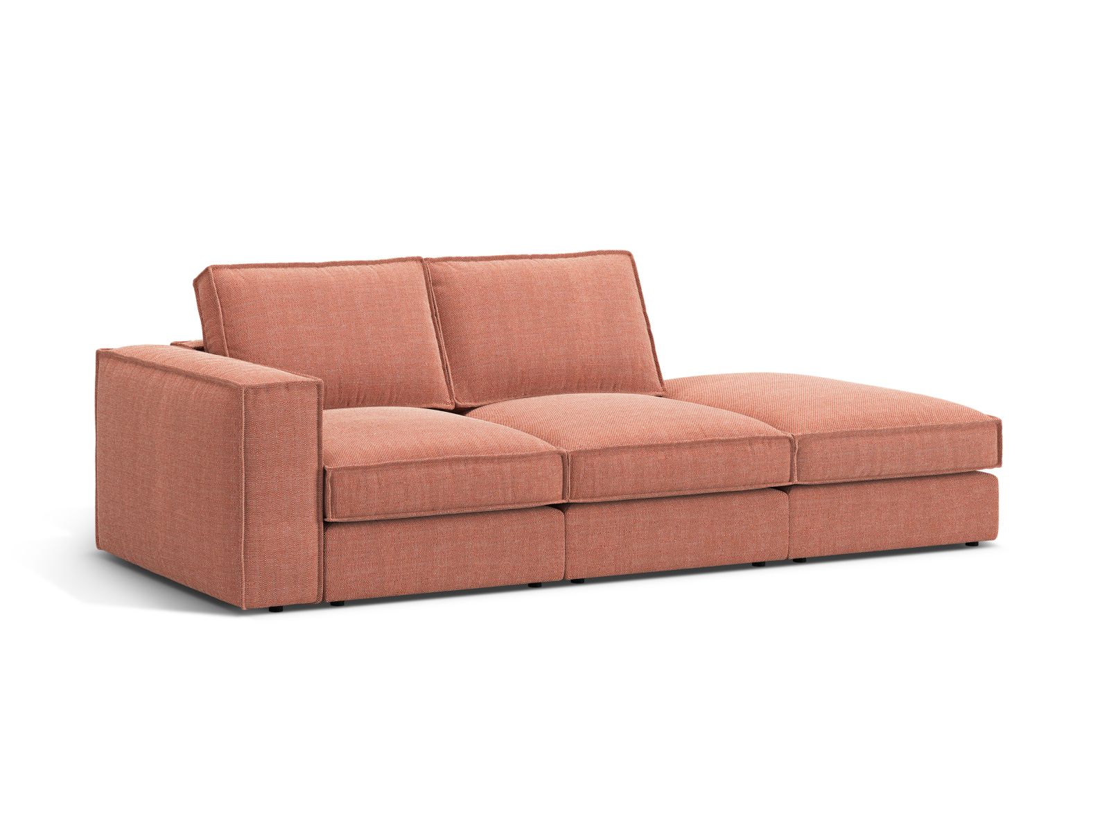 Modular Right Open Sofa, "Pola", 3 Seats, 259x103x88