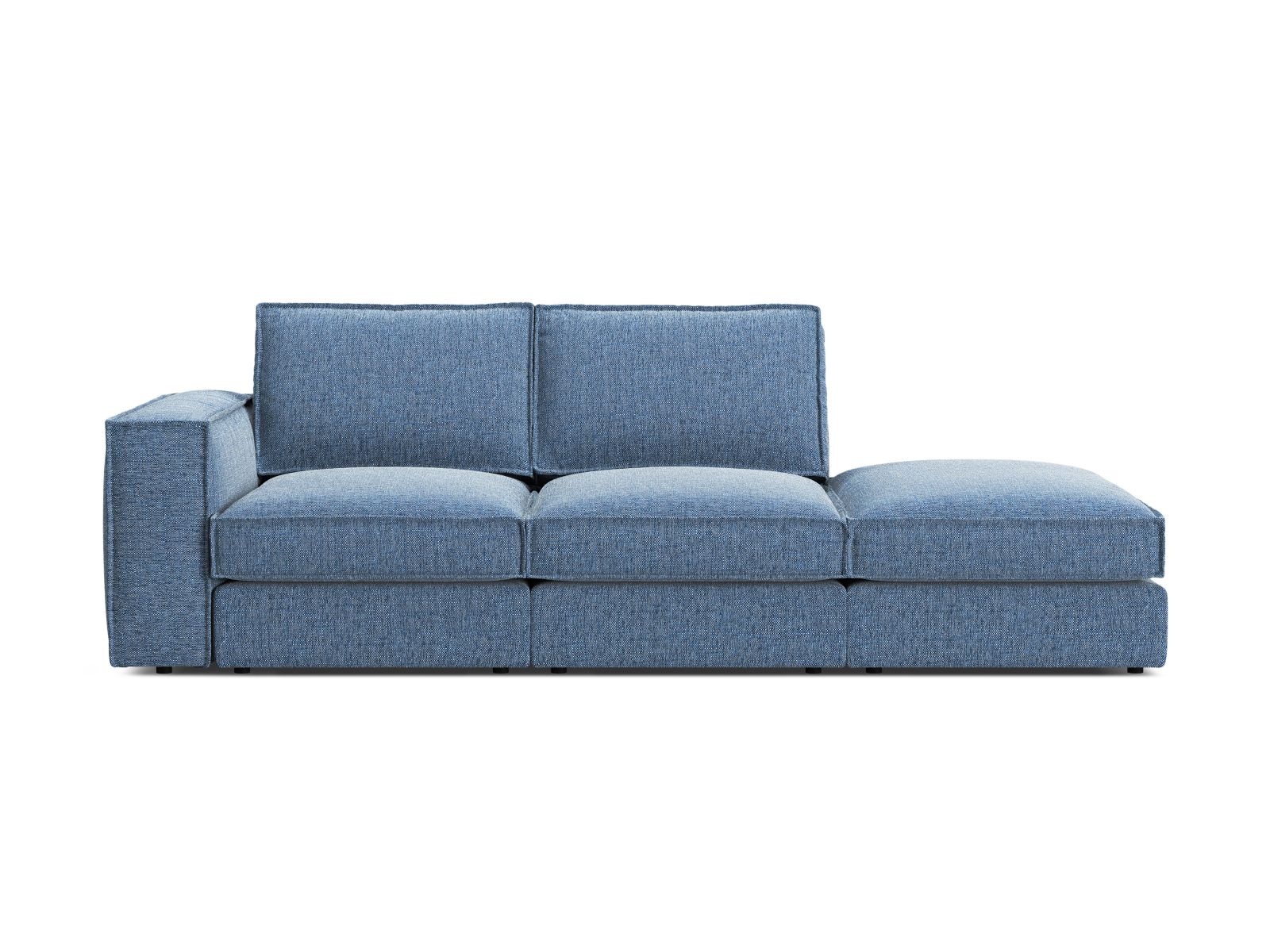 Modular Right Open Sofa, "Pola", 3 Seats, 259x103x88