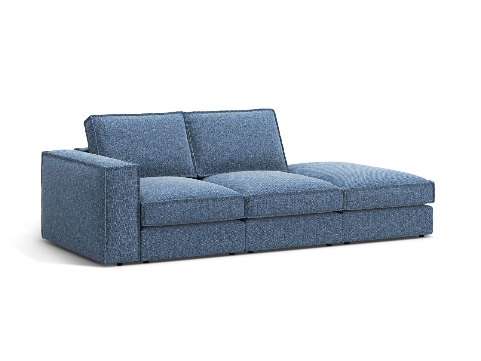 Modular Right Open Sofa, "Pola", 3 Seats, 259x103x88