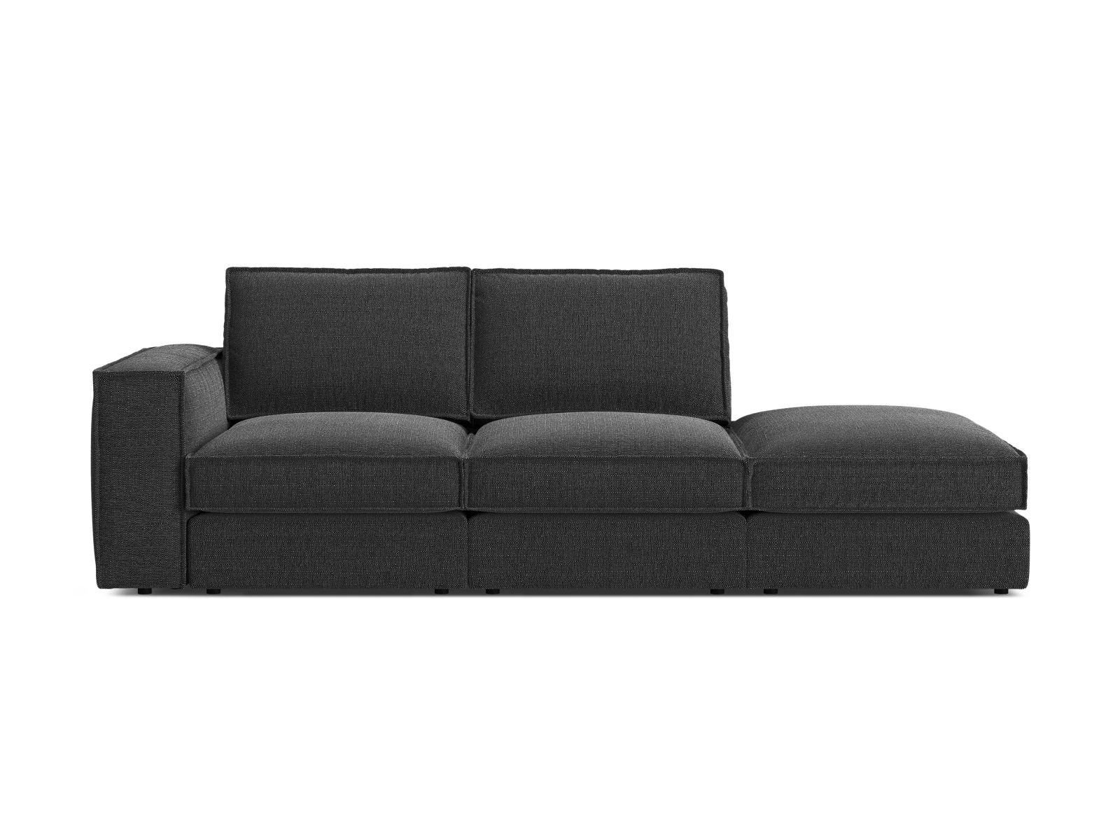 Modular Right Open Sofa, "Pola", 3 Seats, 259x103x88