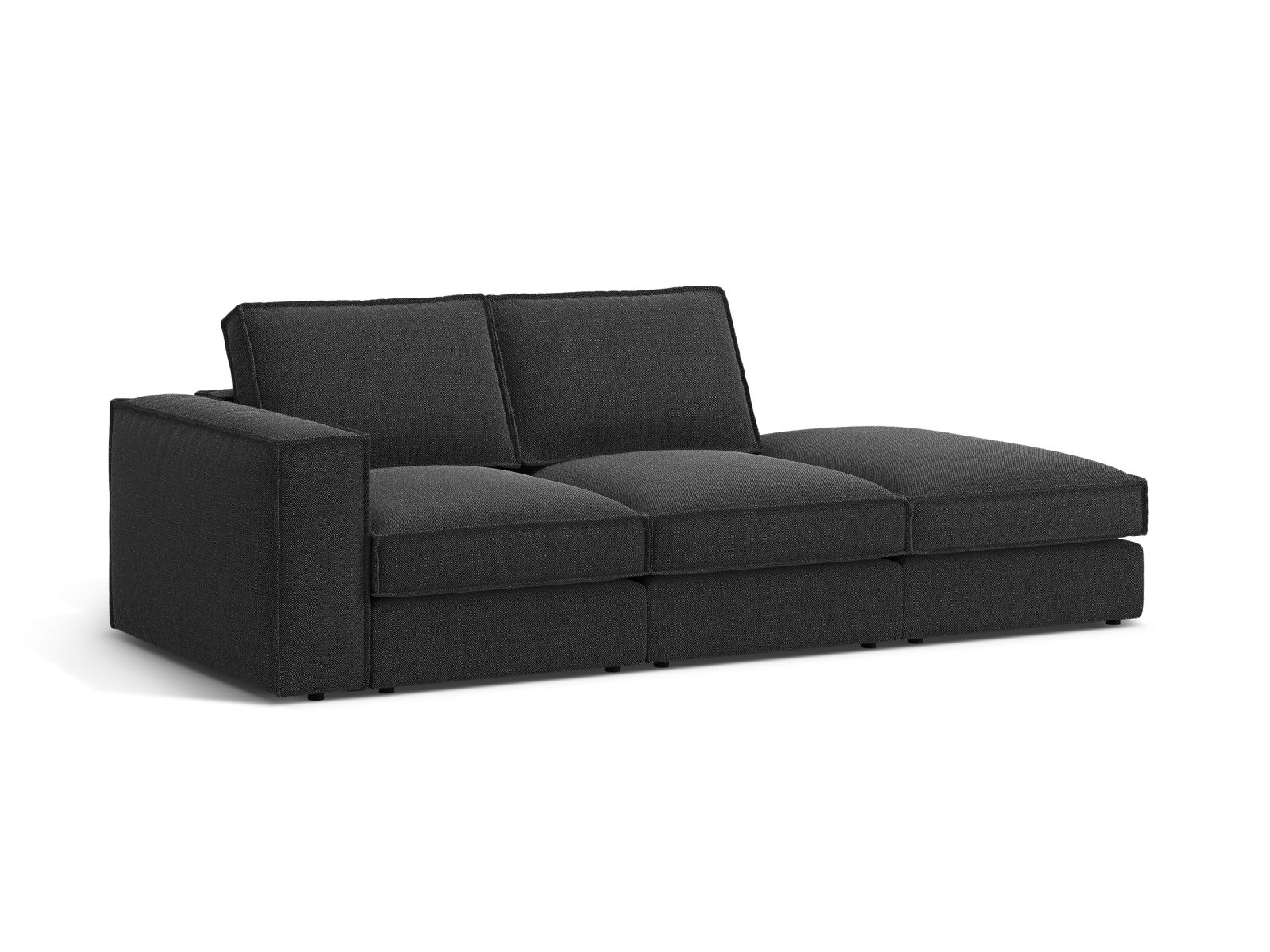 Modular Right Open Sofa, "Pola", 3 Seats, 259x103x88