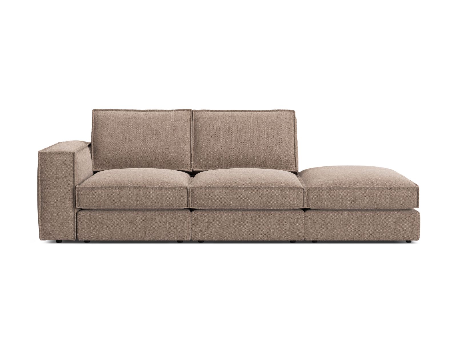 Modular Right Open Sofa, "Pola", 3 Seats, 259x103x88
