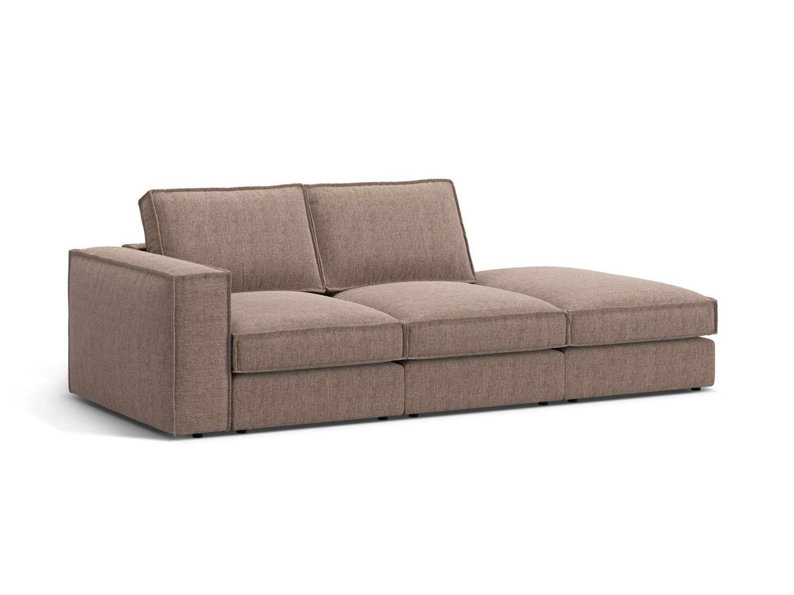 Modular Right Open Sofa, "Pola", 3 Seats, 259x103x88
