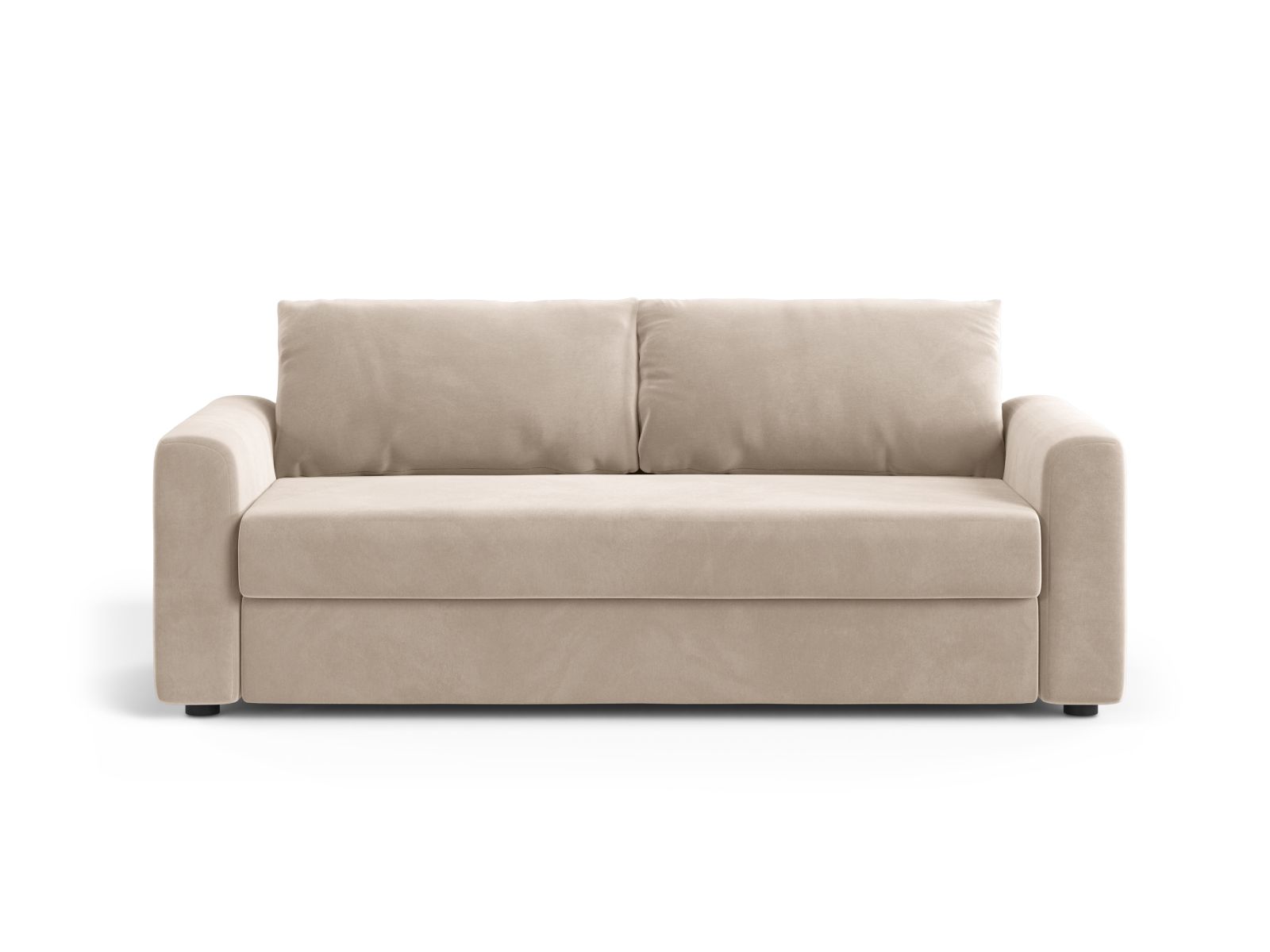 Velvet Sofa With Bed Function, "David", 3 Seats, 194x97x90