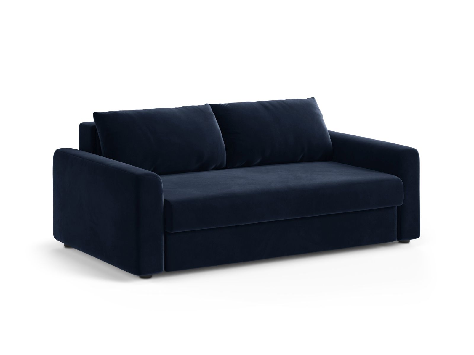 Velvet Sofa With Bed Function, "David", 3 Seats, 194x97x90
