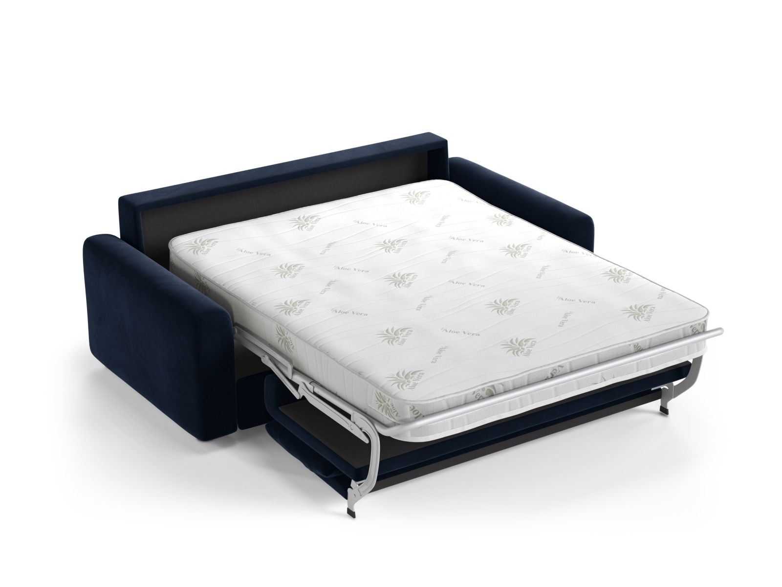 Velvet Sofa With Bed Function, "David", 3 Seats, 194x97x90
