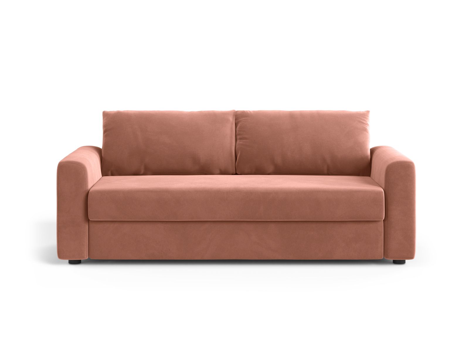 Velvet Sofa With Bed Function, "David", 3 Seats, 194x97x90