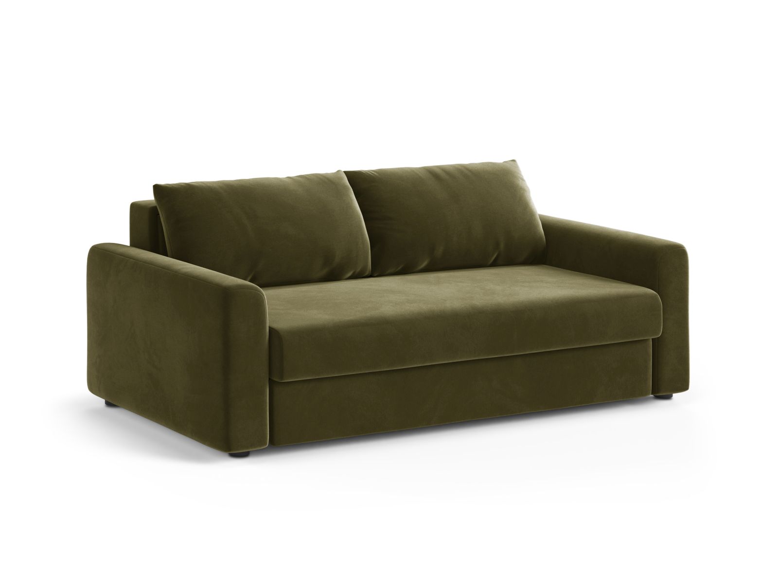 Velvet Sofa With Bed Function, "David", 3 Seats, 194x97x90