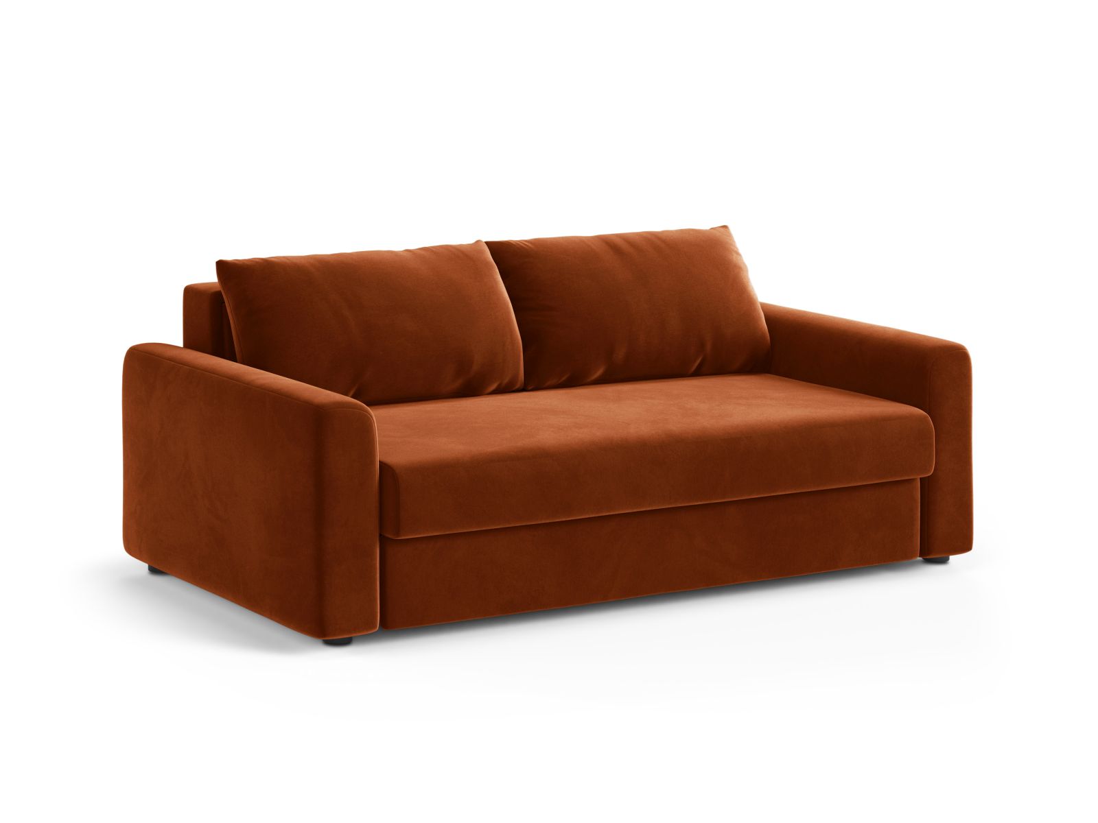 Velvet Sofa With Bed Function, "David", 3 Seats, 194x97x90