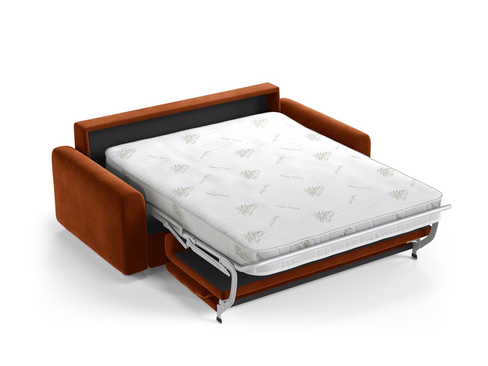 Velvet Sofa With Bed Function, "David", 3 Seats, 194x97x90
